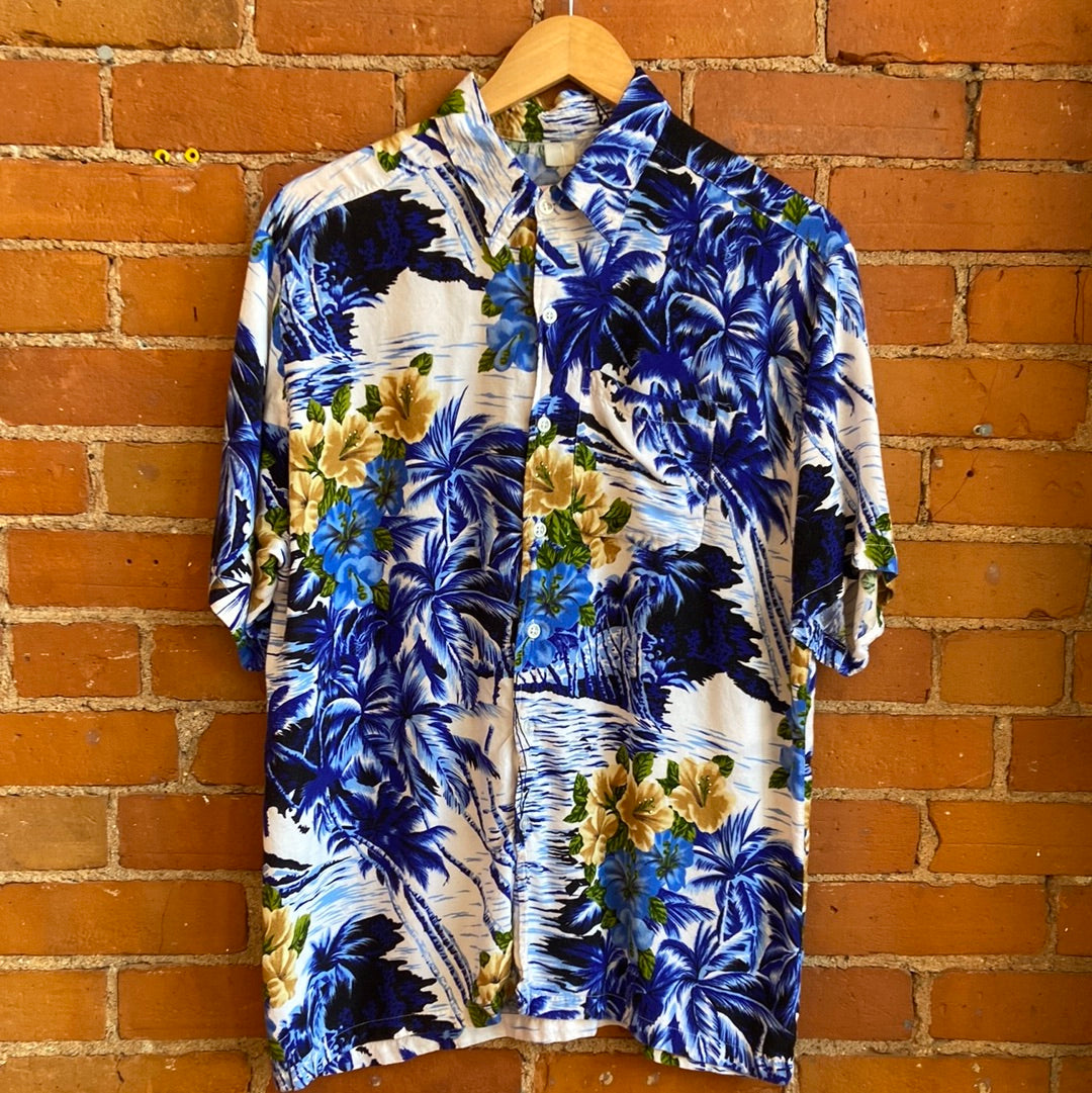 Blue Hawaiian Shirt