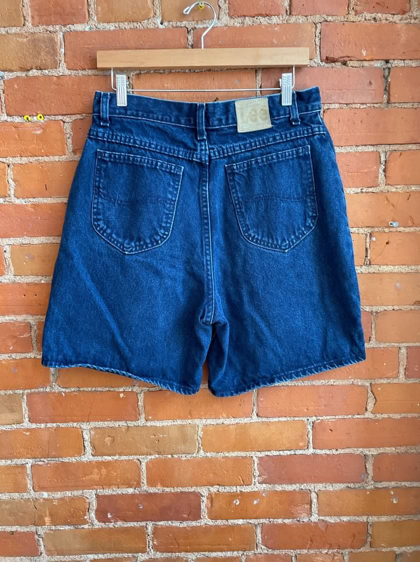 90’s “Lee” Dark Denim High Waisted Shorts