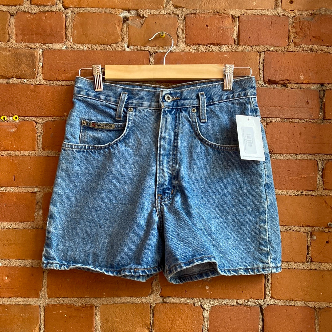 1990s Hollywood Light Wash Denim Shorts
