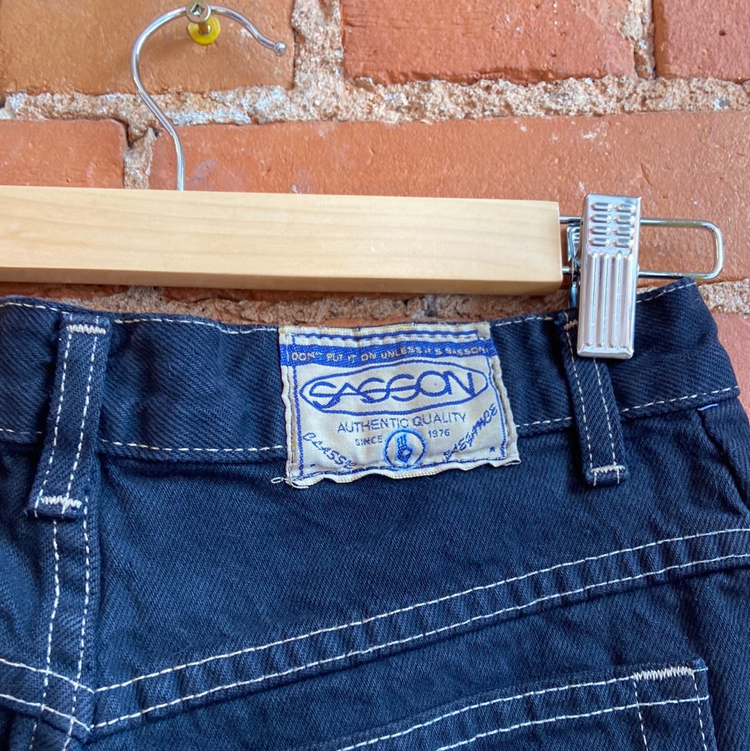 1980s Sasson Black Mom Jeans