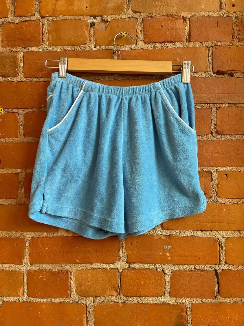 70’s Terry Cloth Baby Blue 2 Piece Set