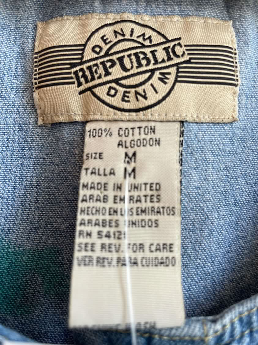 90’s Denim Hand Painted Fish Dress