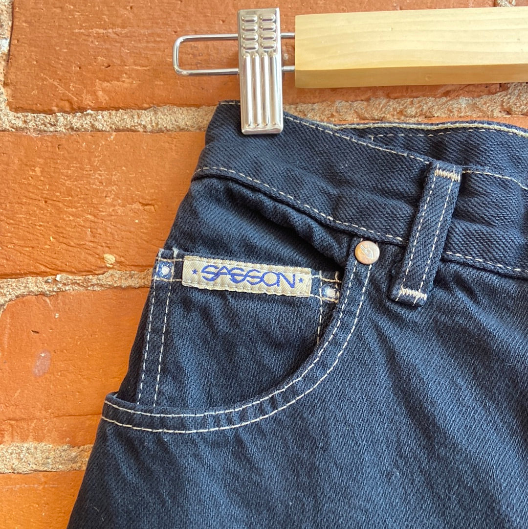 1980s Sasson Black Mom Jeans