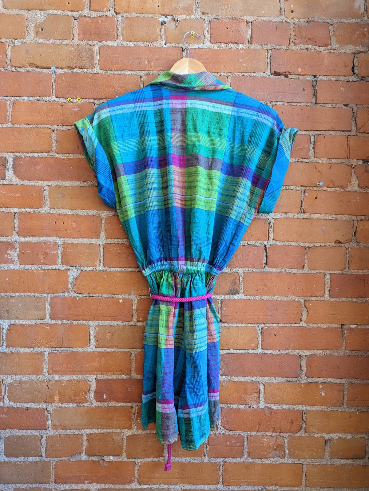 1980s Dotti Plaid Romper