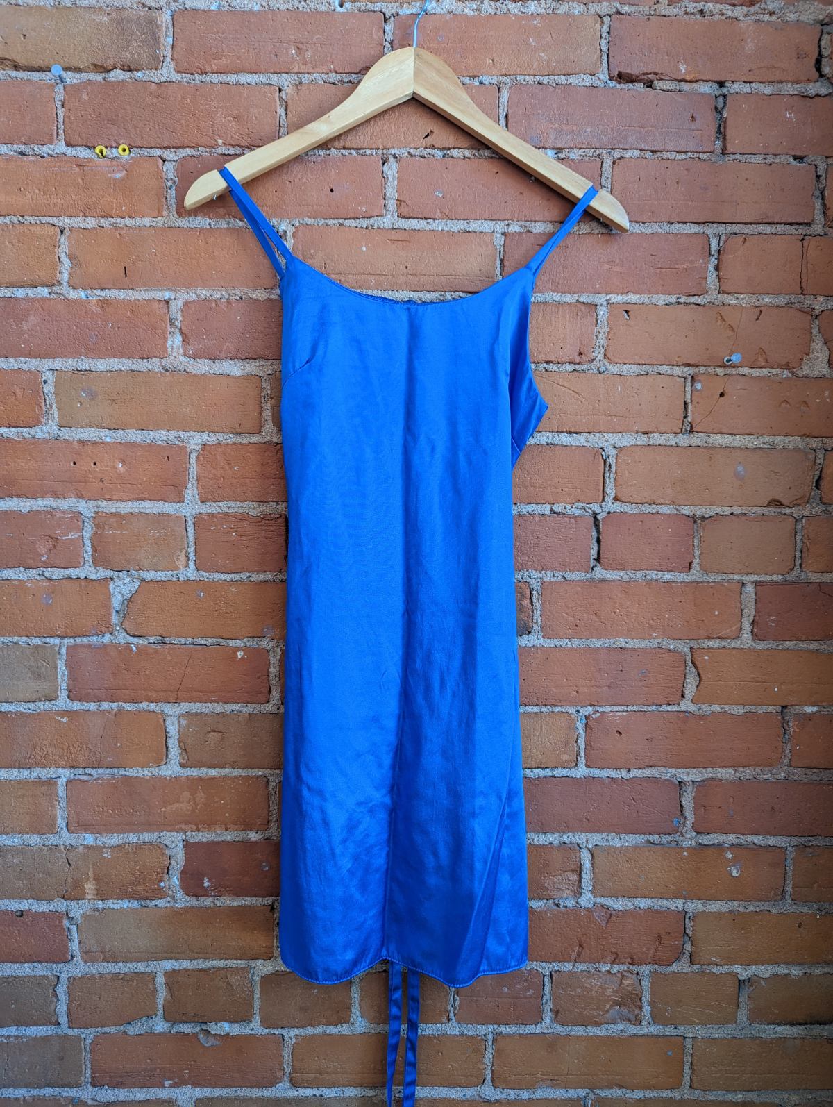 1990s Influence London Blue Shimmery Dress
