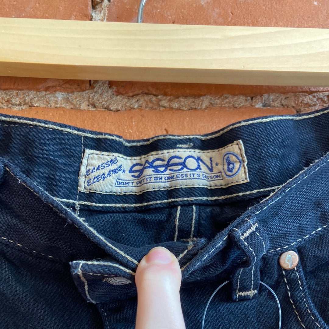 1980s Sasson Black Mom Jeans