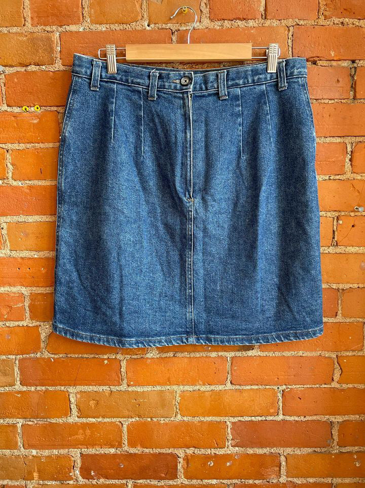 90’s Denim Knee Length Skirt