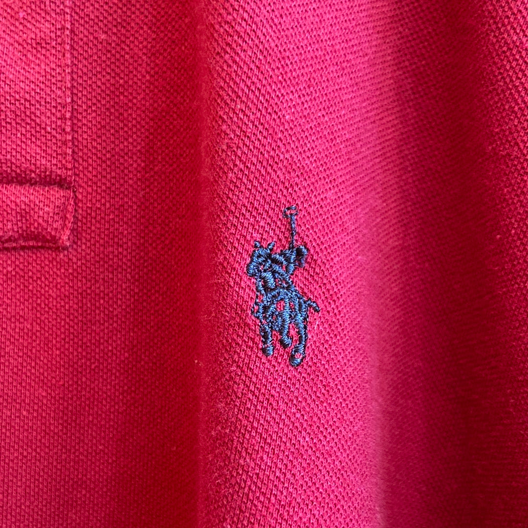 Burgundy Long-Sleeve Polo