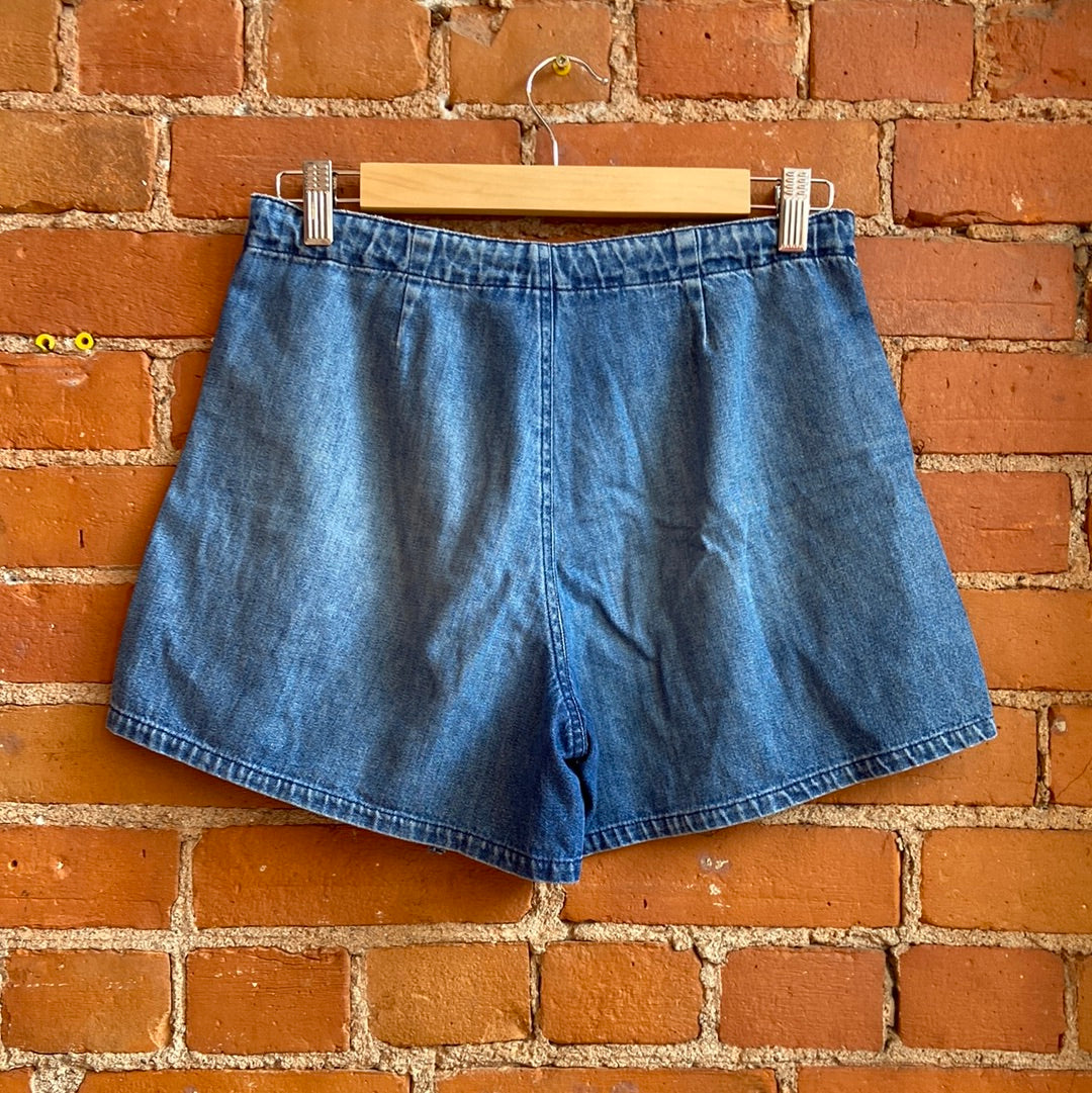 1990s Santa Barbara Mid Wash Denim Shorts