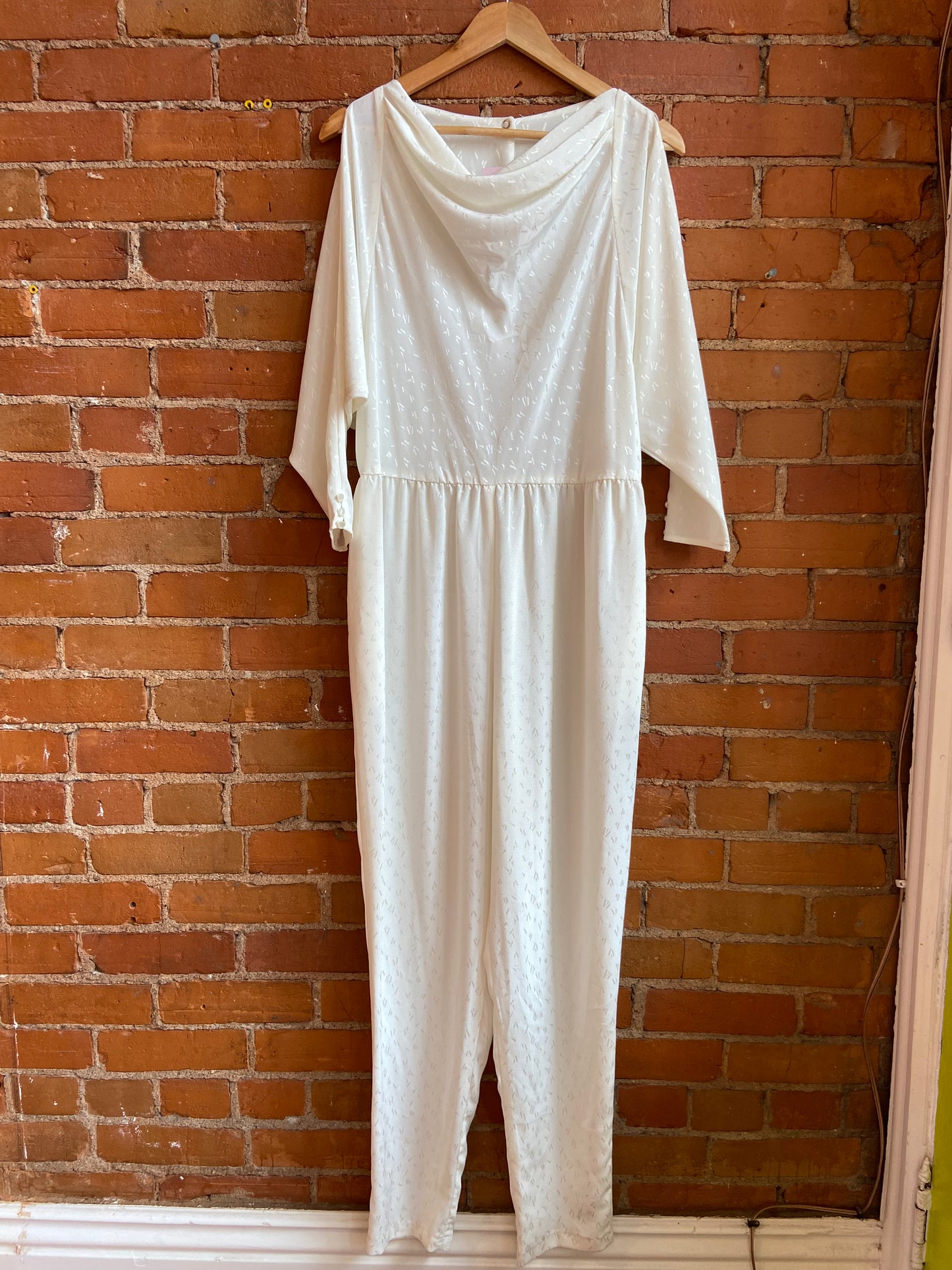 80's Ivory Jumpsuit