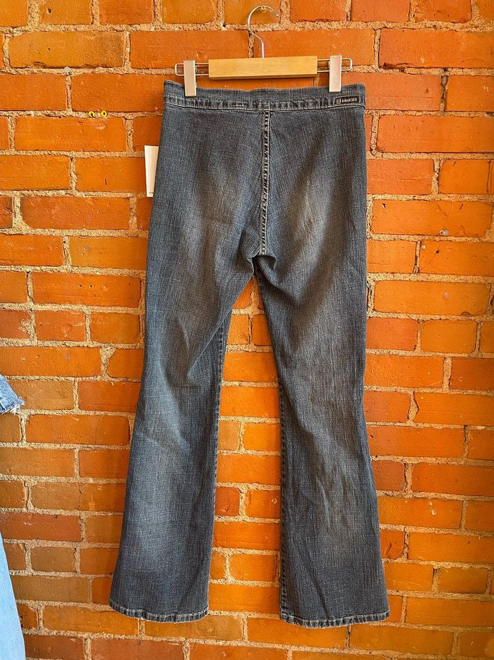 Y2K Manager Label Flare Jeans