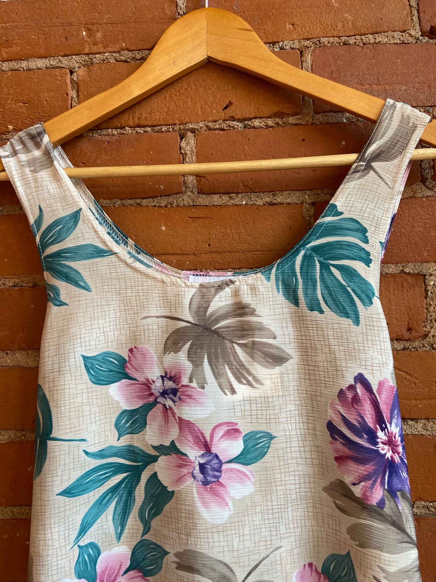 80’s Tropical Print Summer Dress