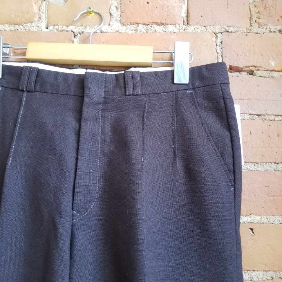 1970s Dark Brown Dress Pants