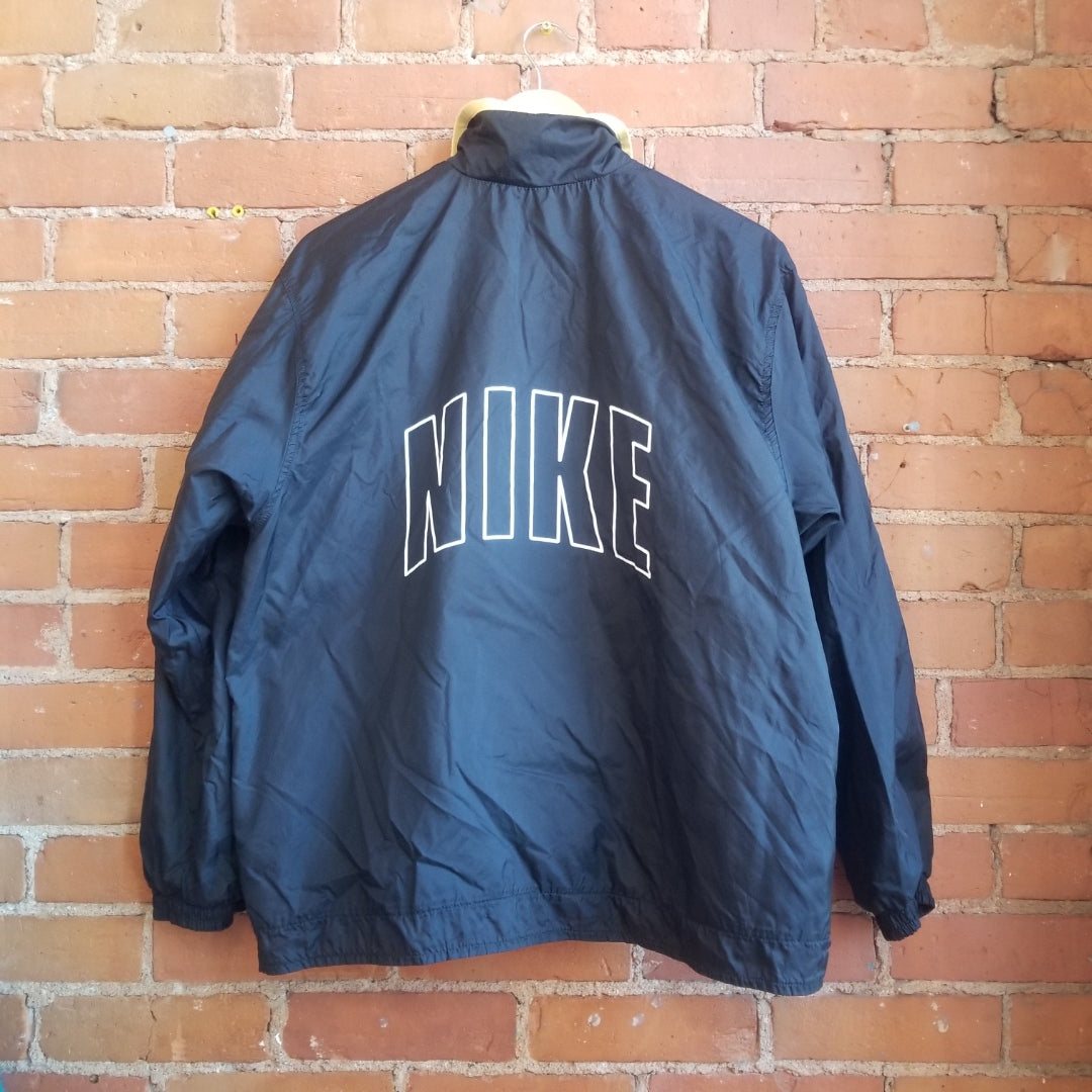 1990s Reversible Yellow and Black Nike Windbreaker