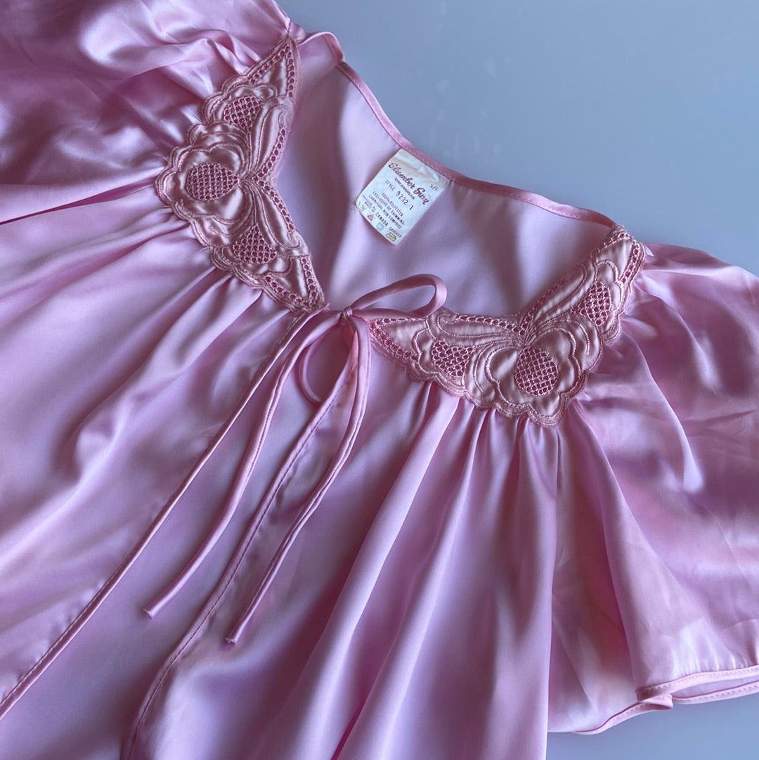 Baby Pink Slip & Robe Set