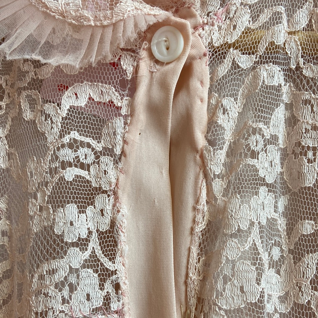 High-Collar Button-Up Nighty