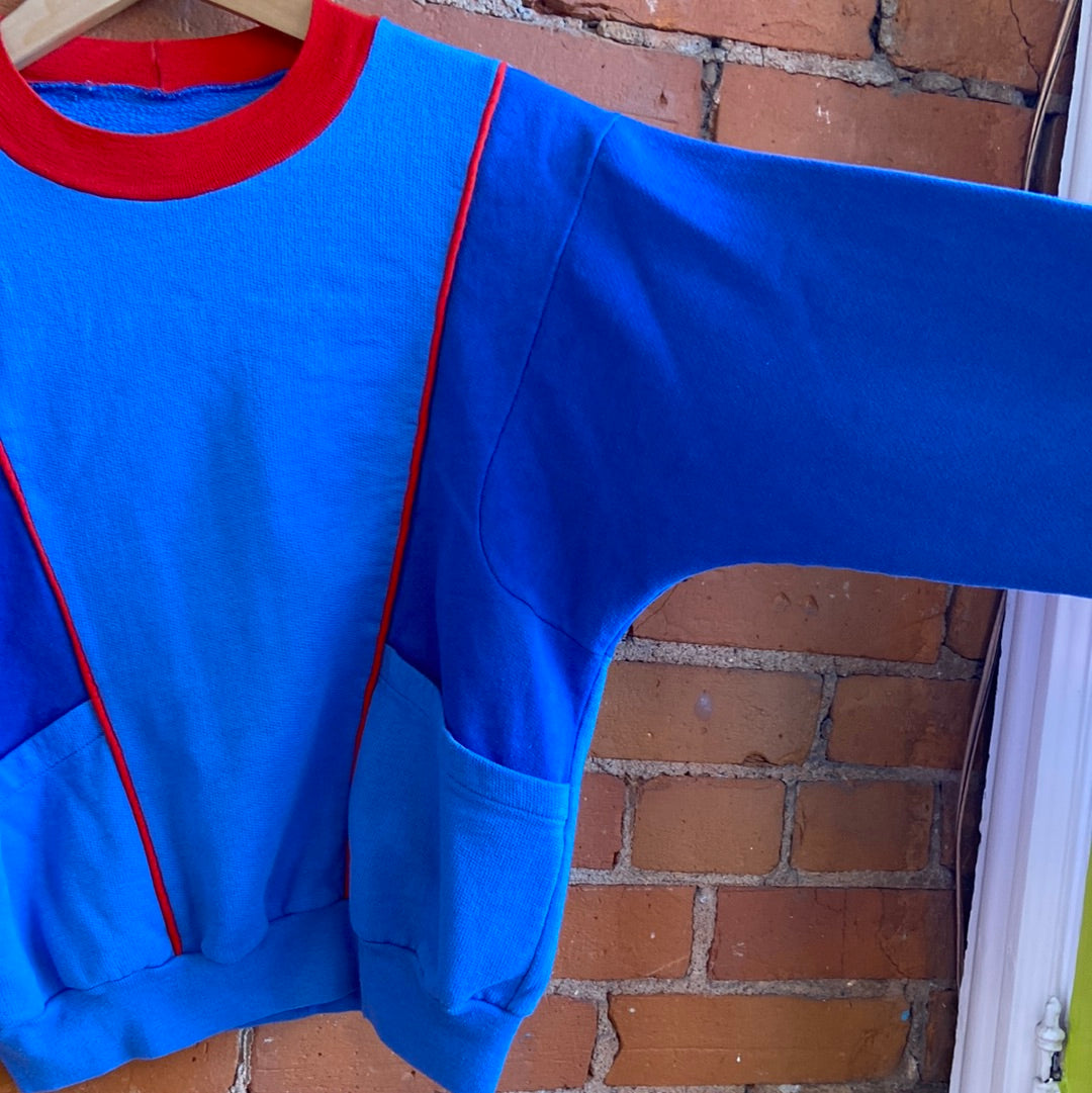 1990s Colour block Crewneck