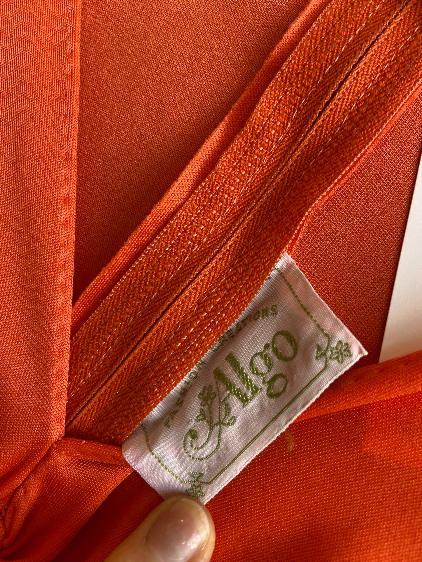 70’s Coral Maxi Dress