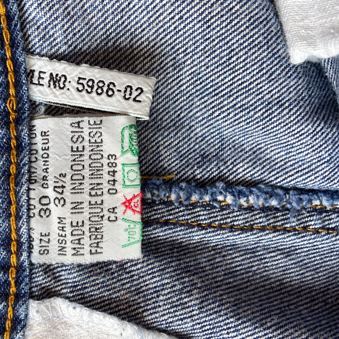 1980s Pleated Denim