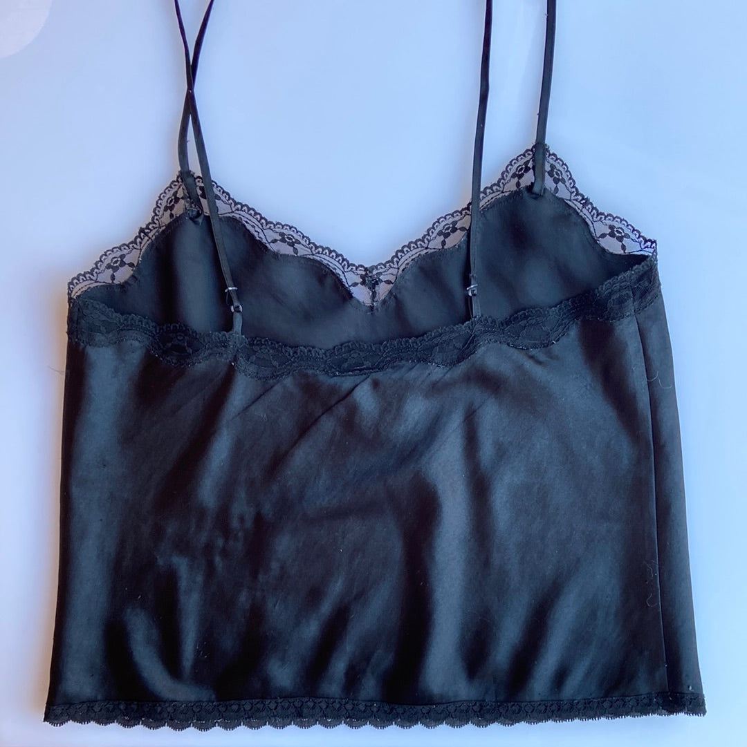 Black Satin Camisole