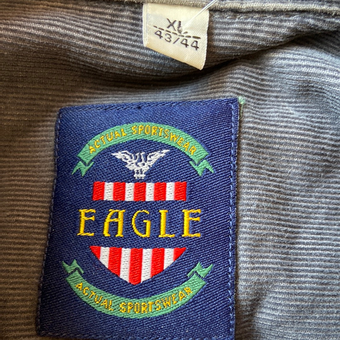 Dusty Navy Pinwale Cord Button-Up