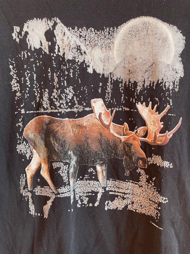 Moose Print Graphic Tee