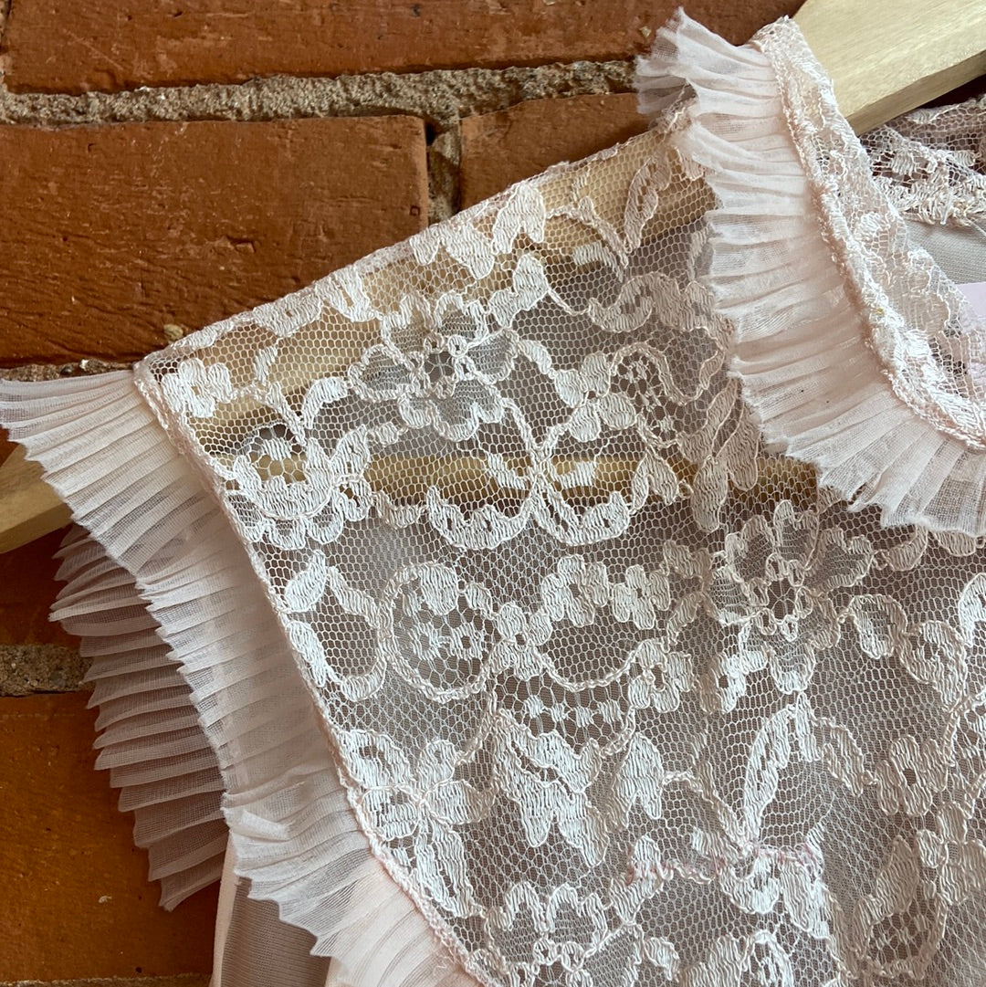 High-Collar Button-Up Nighty