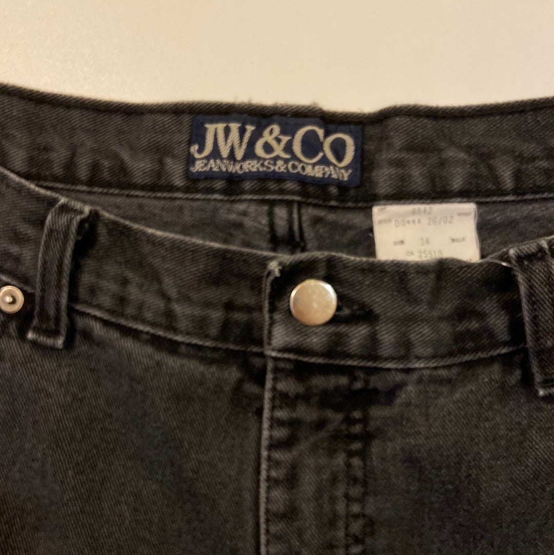Washed Black Denim