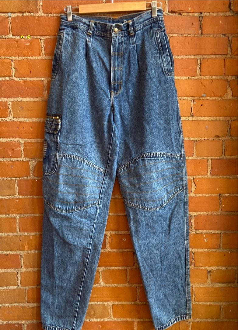 1980s Pleated Denim