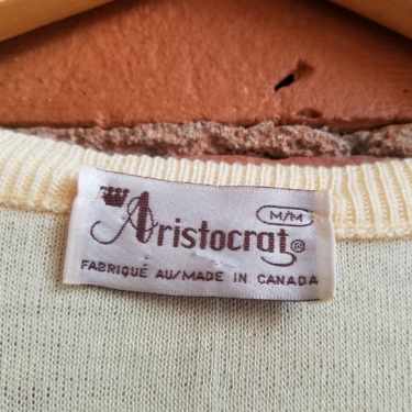 1970s Aristocrat Pale Yellow Sweater Vest