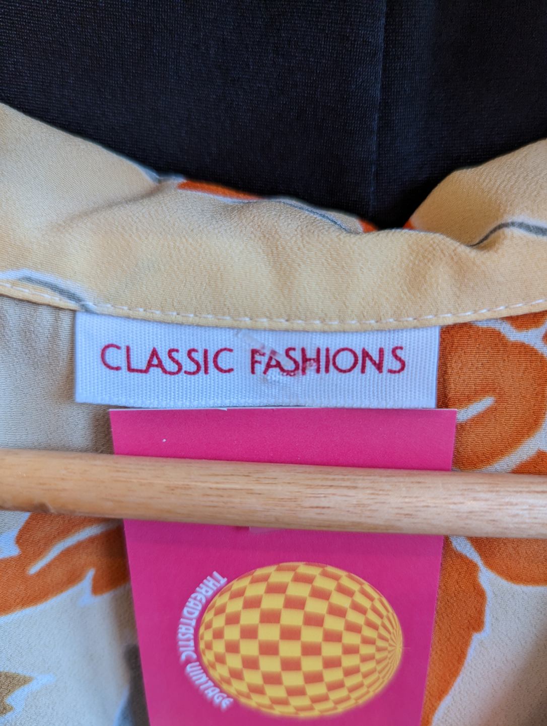 1990s Classic Fashions Warm Toned Floral Blouse