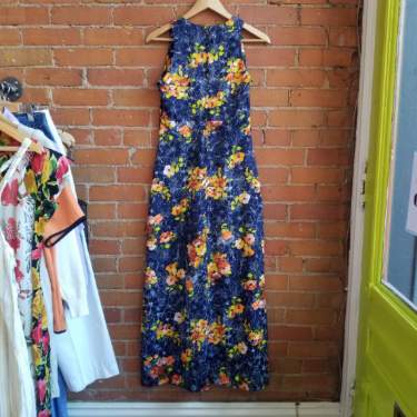 1970s Fashion III by StyleRite Floral Maxi Dress