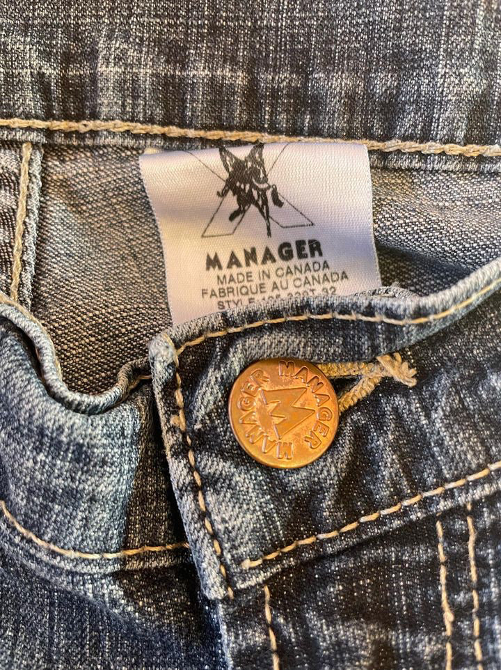 Y2K Manager Label Flare Jeans