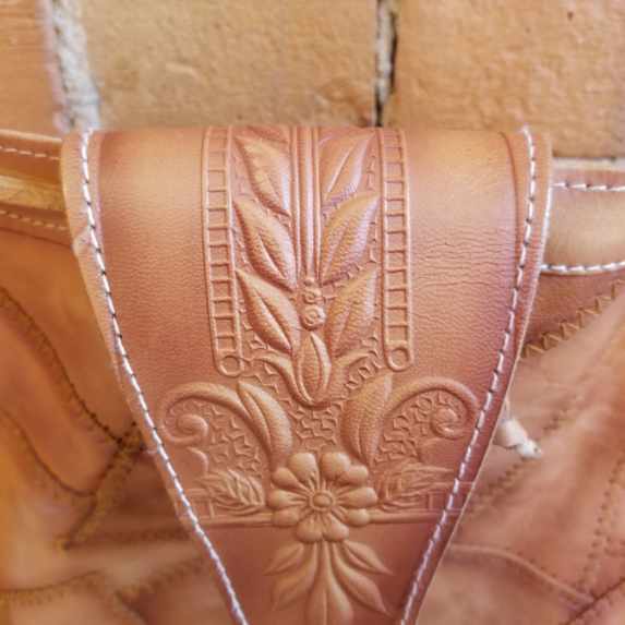 1970s Brown Patchwork Leather Bag