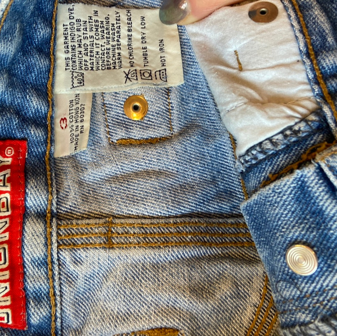 Light-Wash Denim Shorts