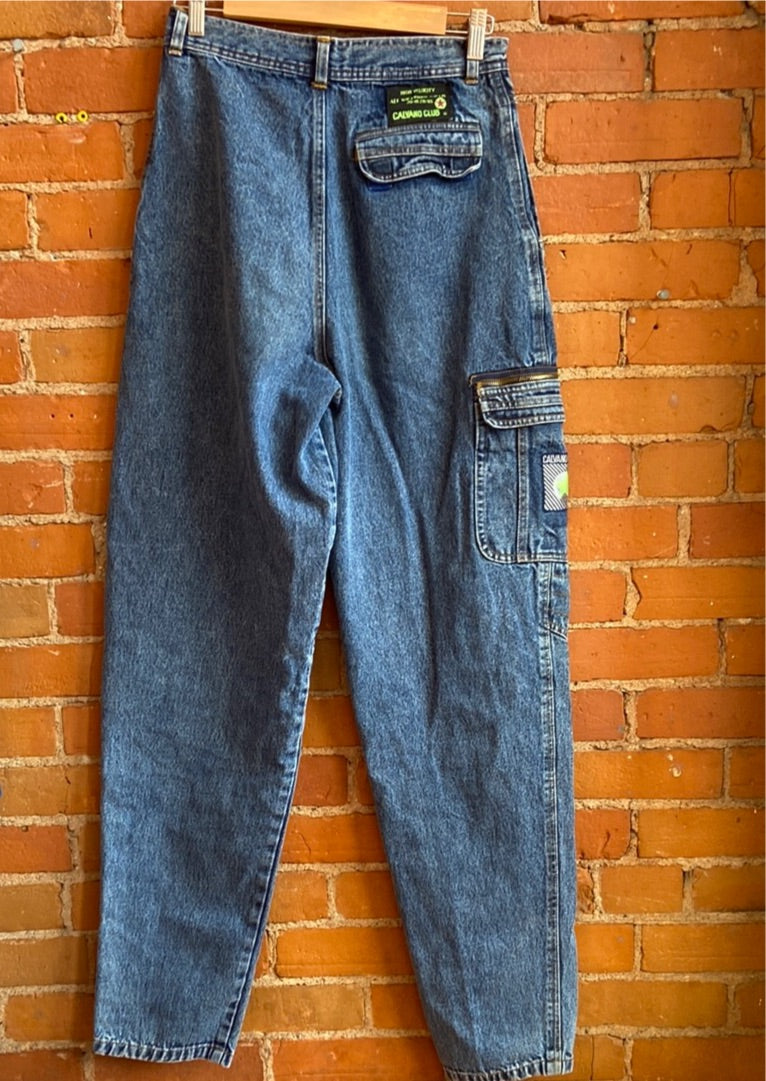 1980s Pleated Denim