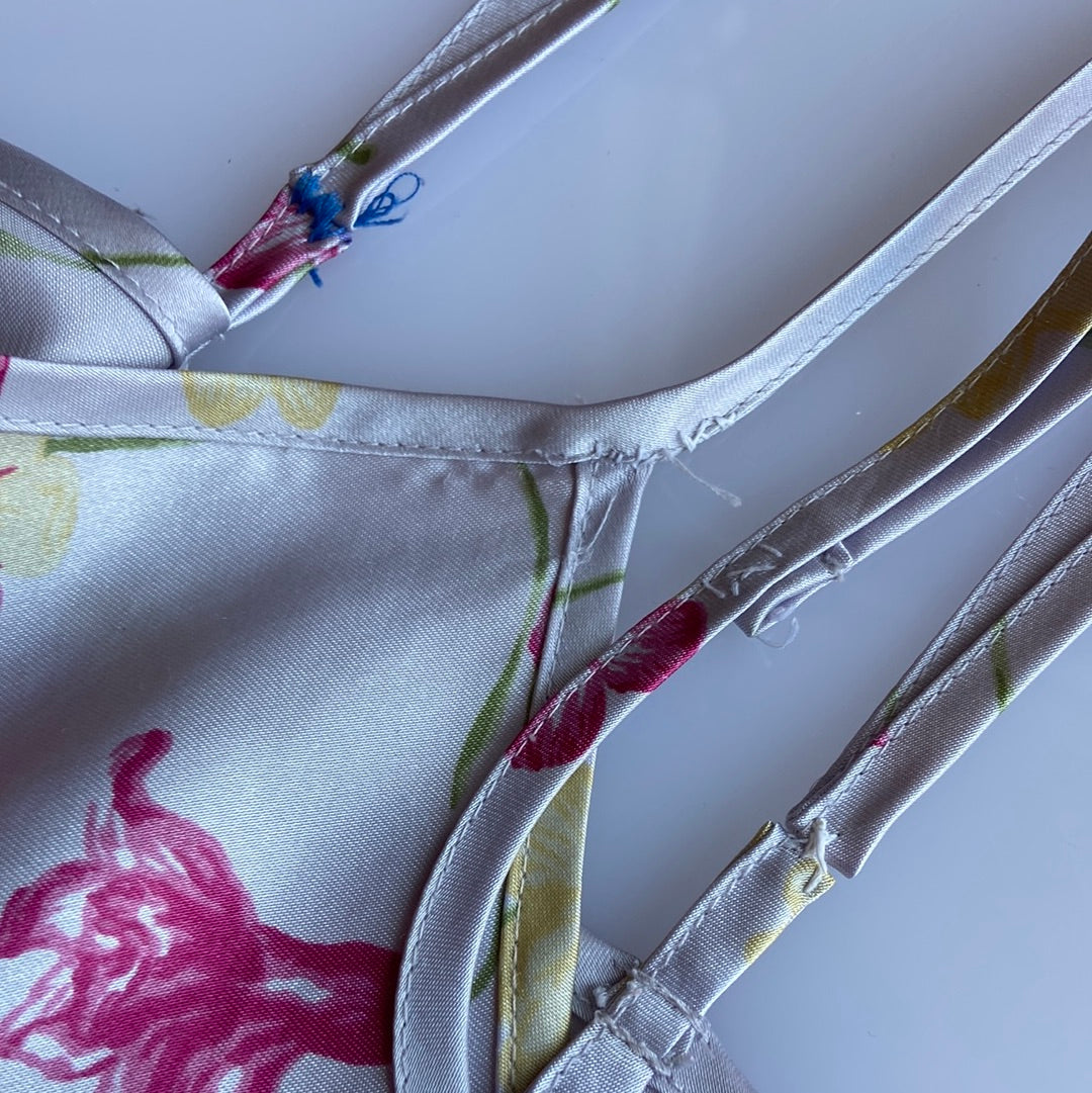 90’s Purple Floral Slip