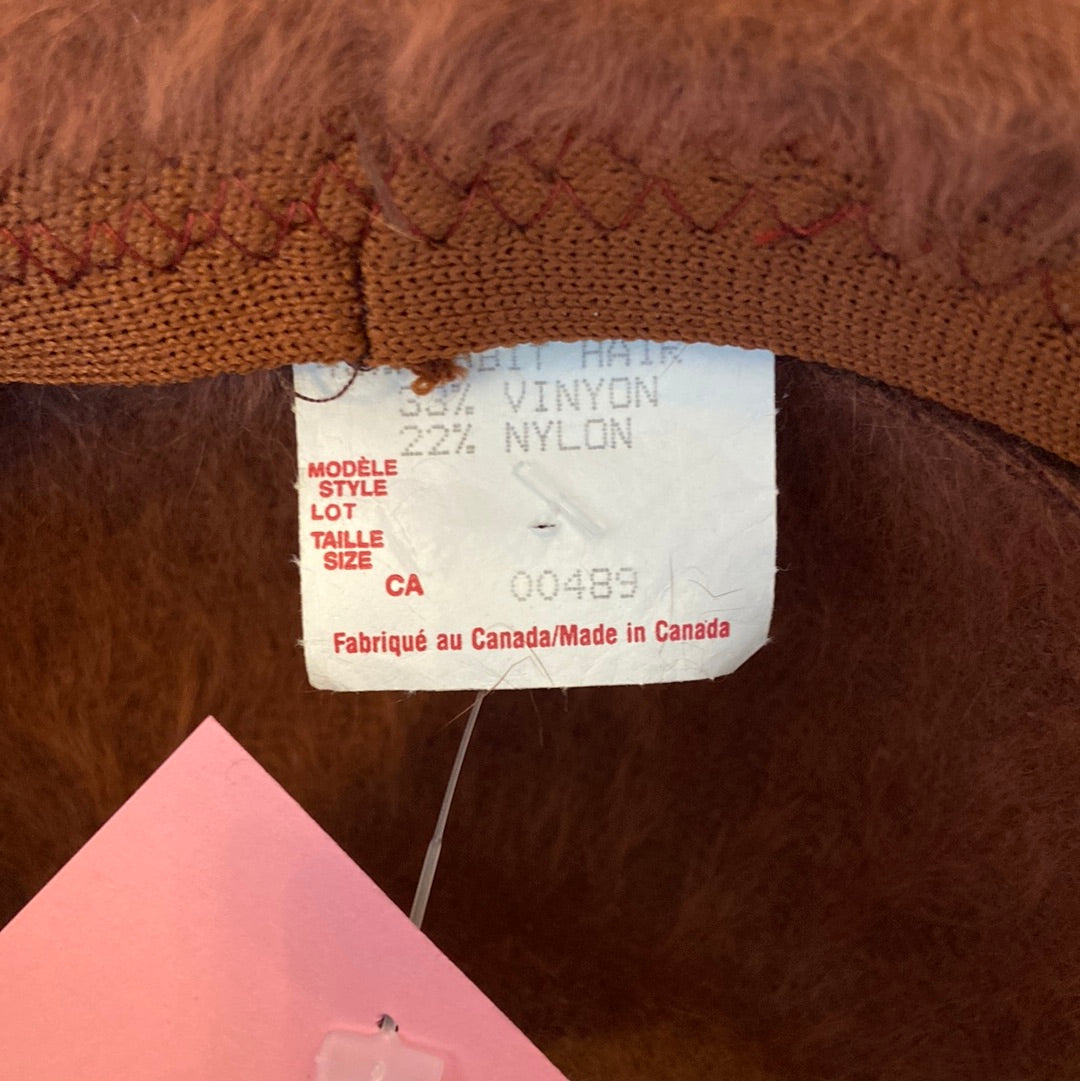 Brown Fuzzy Hat
