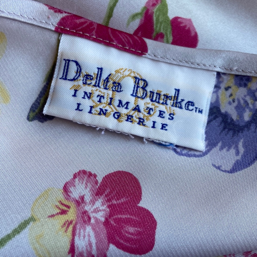 90’s Purple Floral Slip