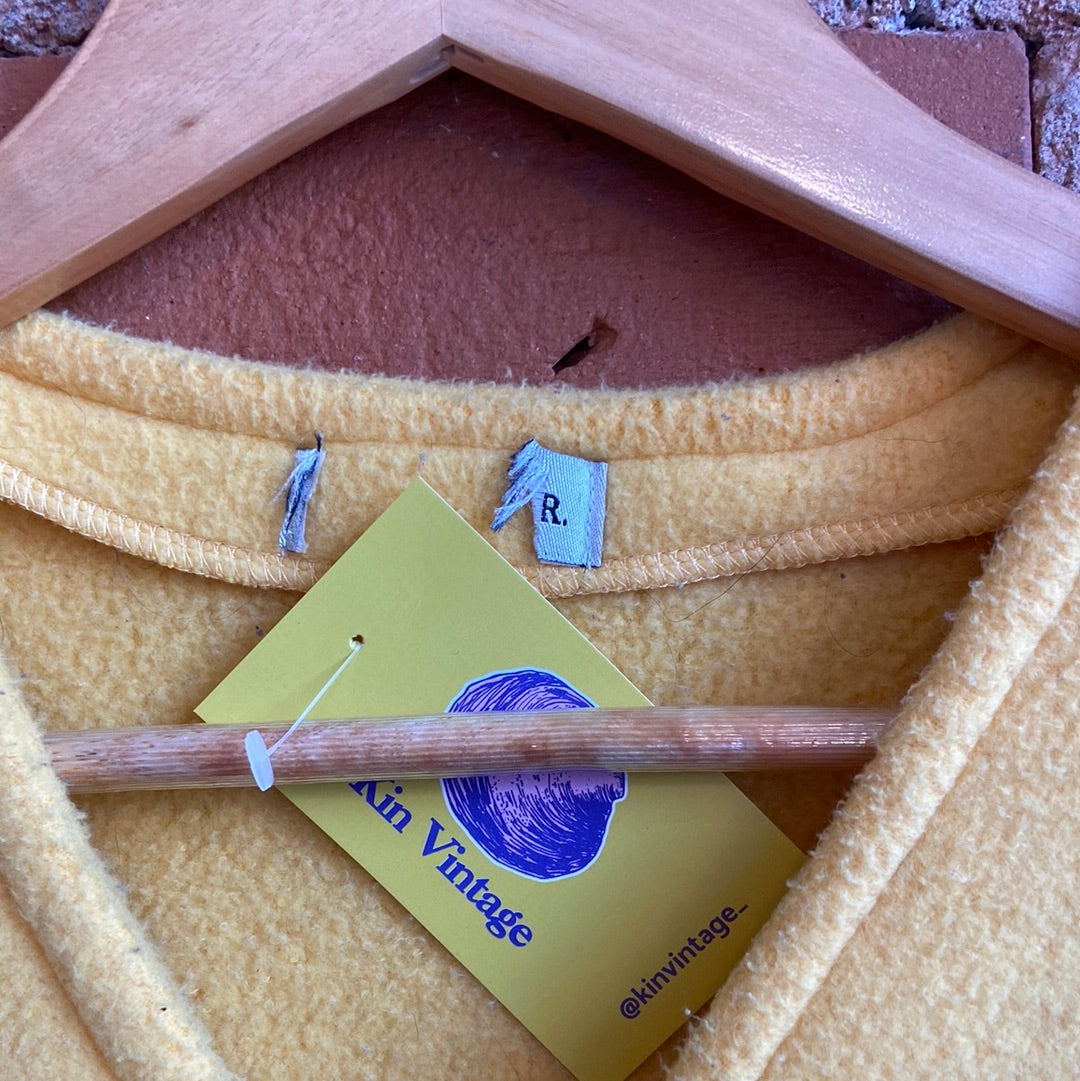 1990s Fleece Cropped Ketchup & Mustard Vest