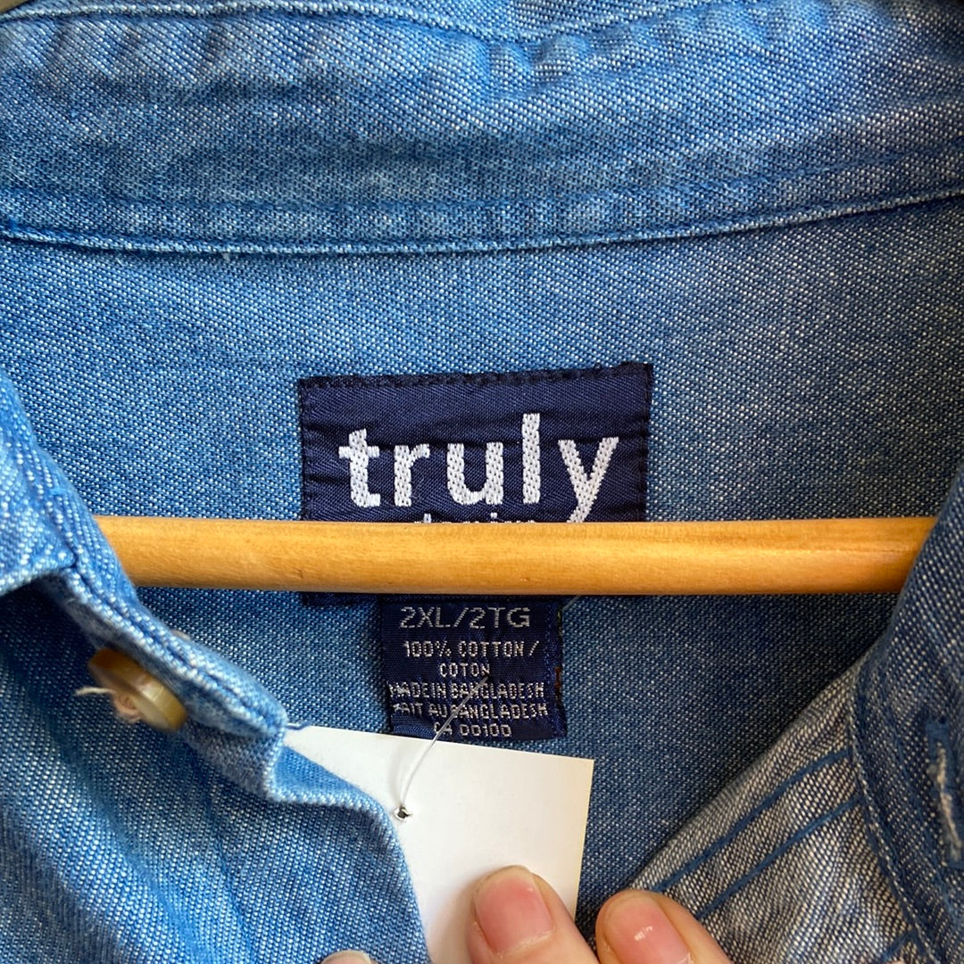 1990s Denim Kawasaki Button Down