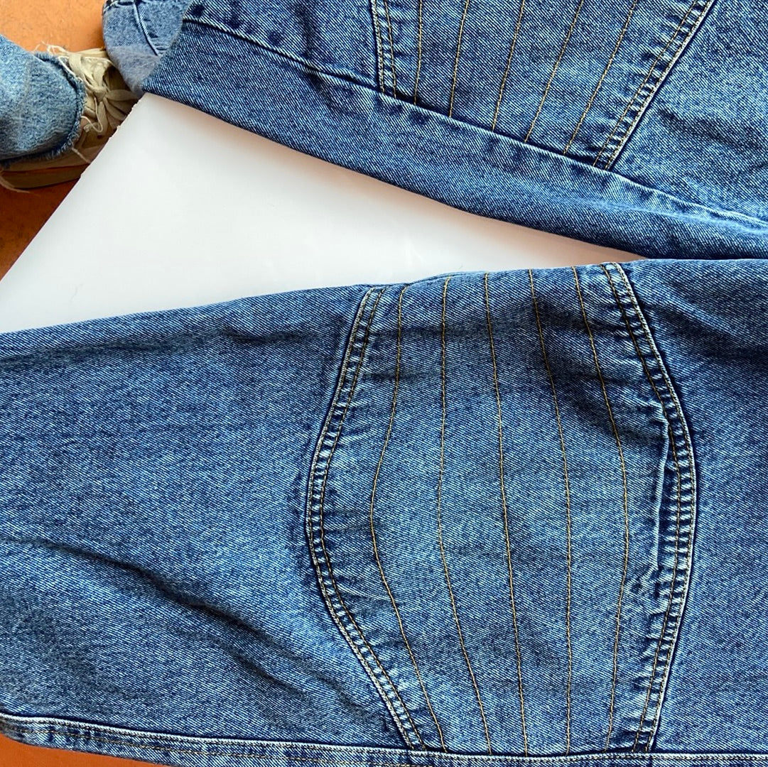 1980s Pleated Denim