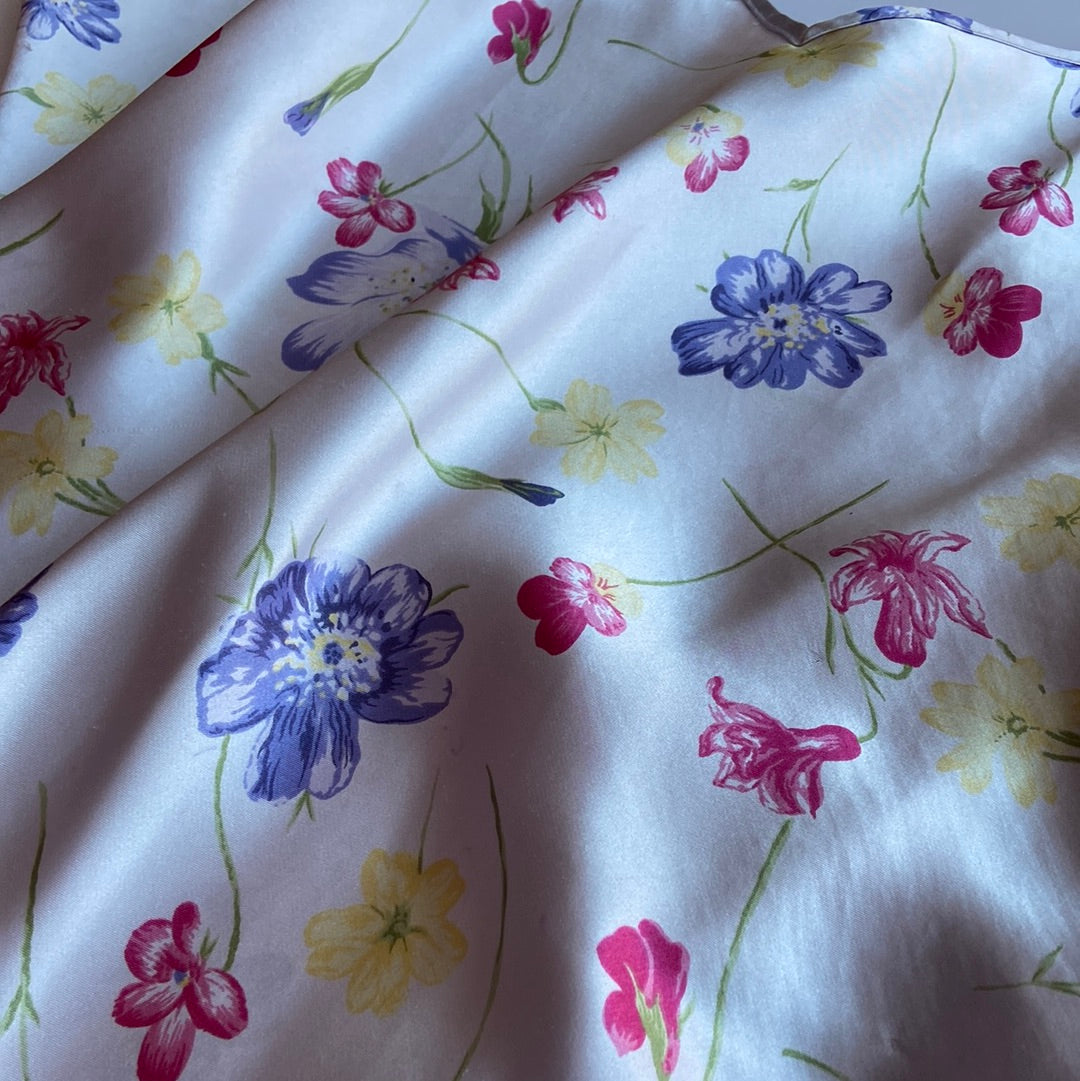 90’s Purple Floral Slip