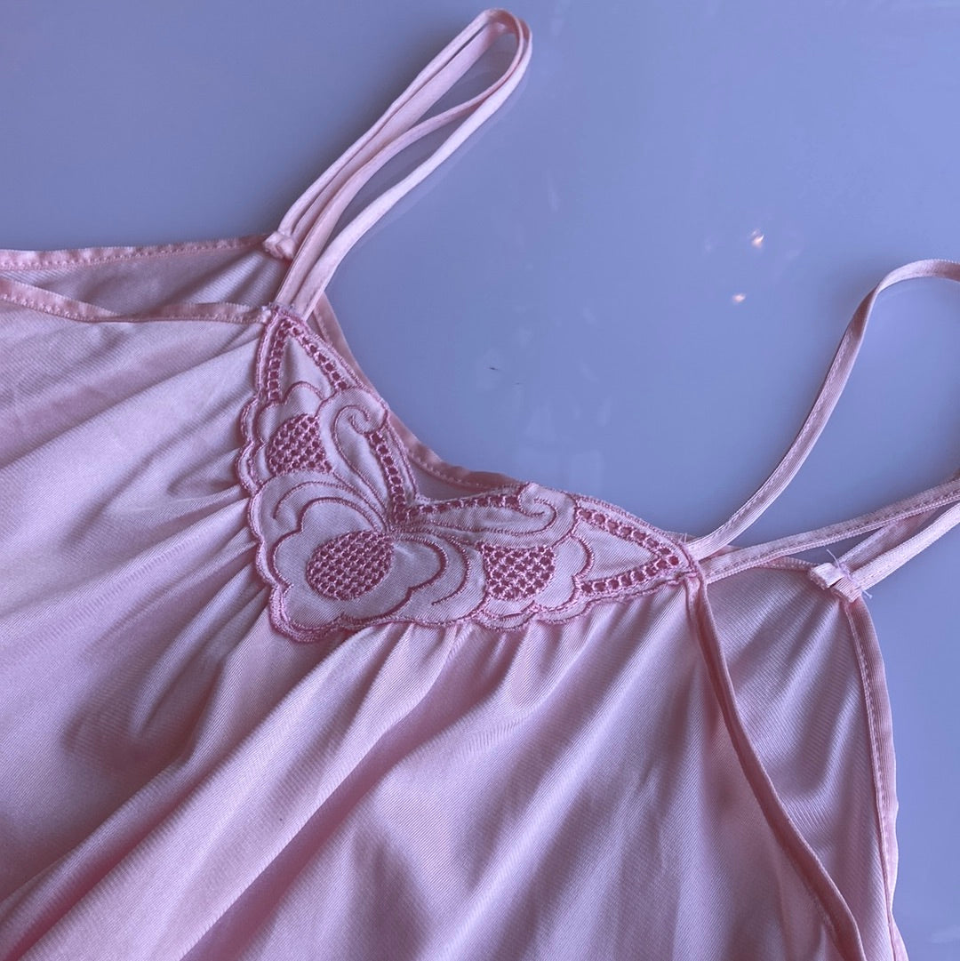 Baby Pink Slip & Robe Set
