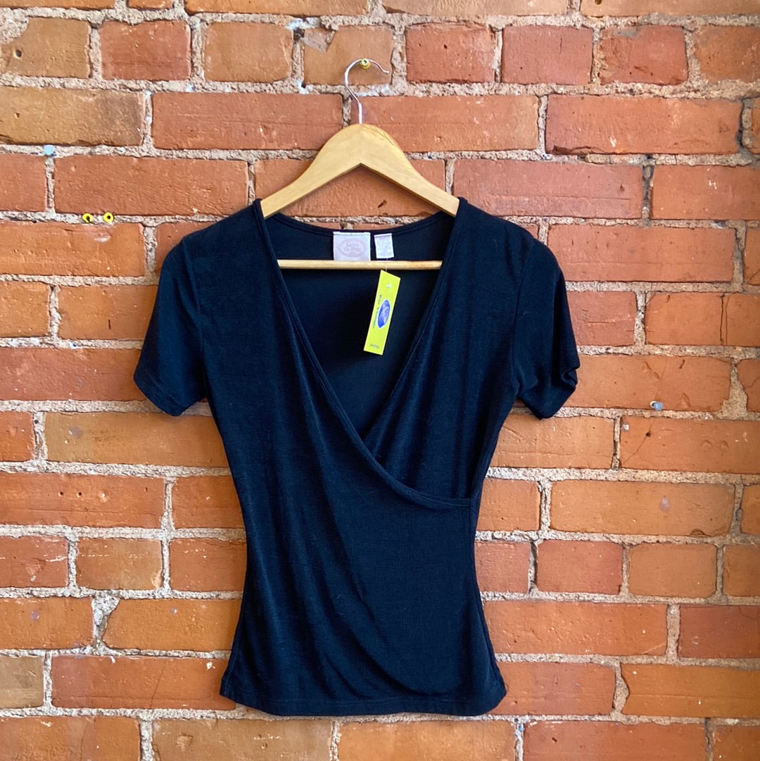 1990s Stretchy Wrap Top