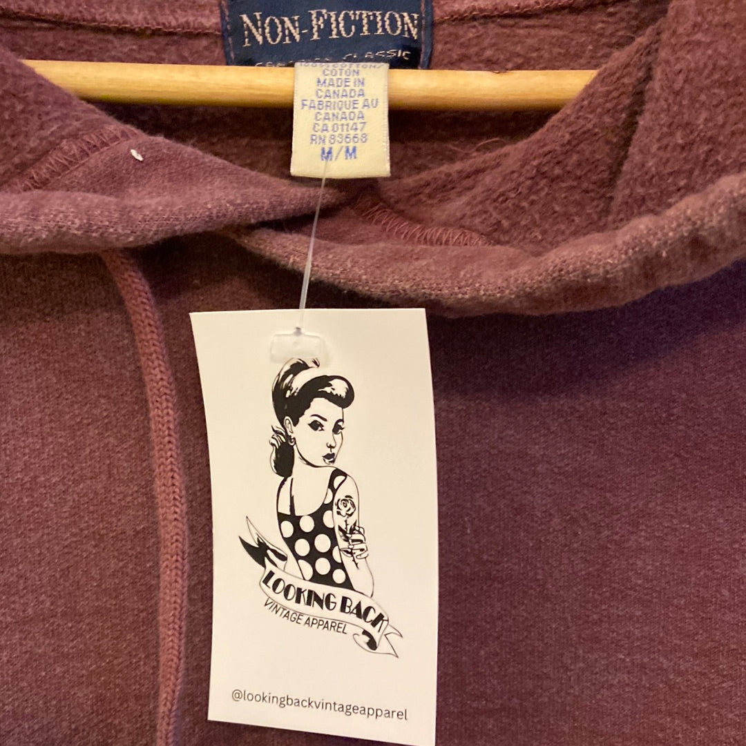 90’s Light Burgandy Stonewashed Hoodie
