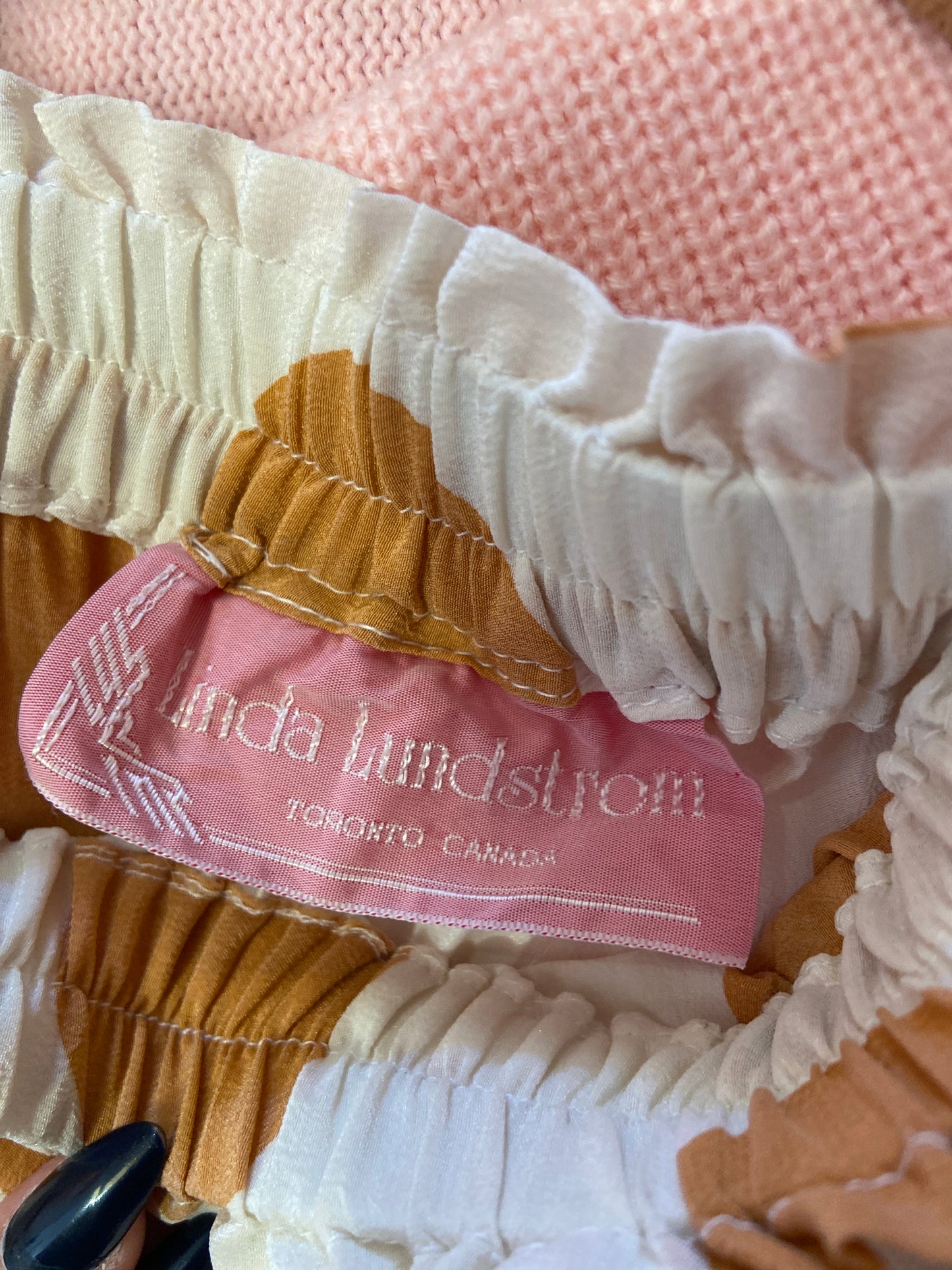 Linda Lundstrom Silk Polka Dot Skirt