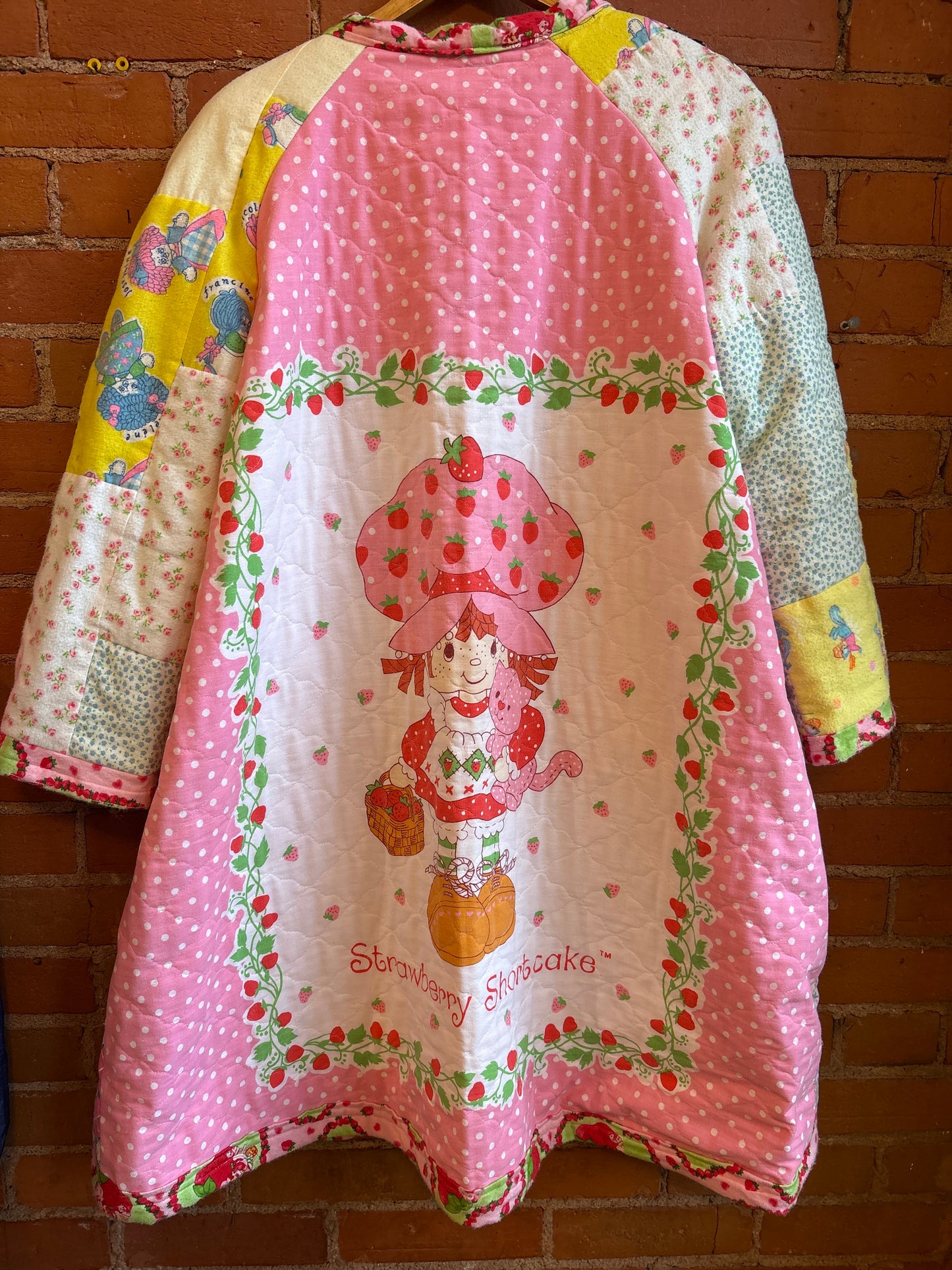 Handmade Strawberry Shortcake Maxi Coat