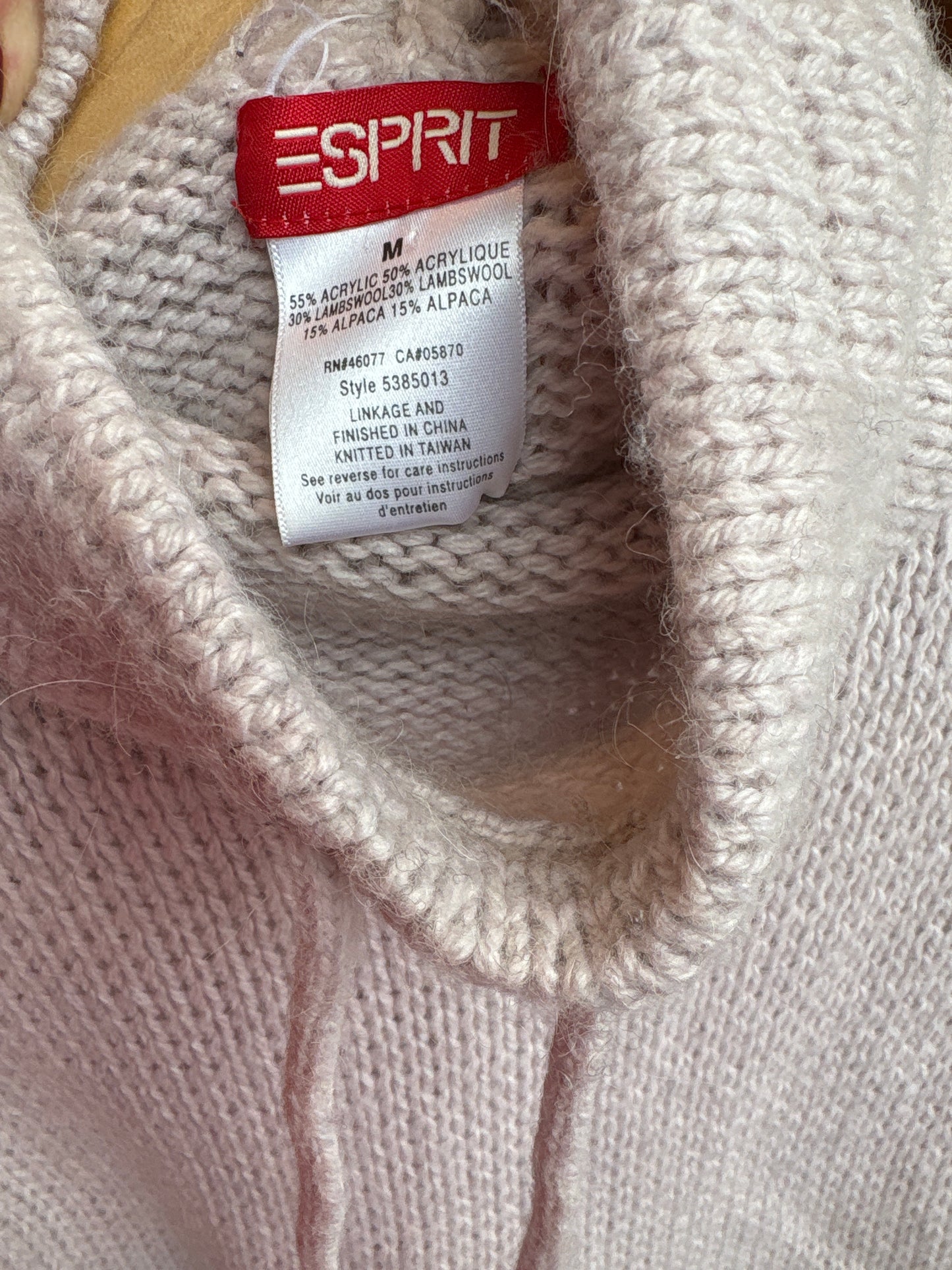 Esprit Lilac Lambswool-blend Sweater