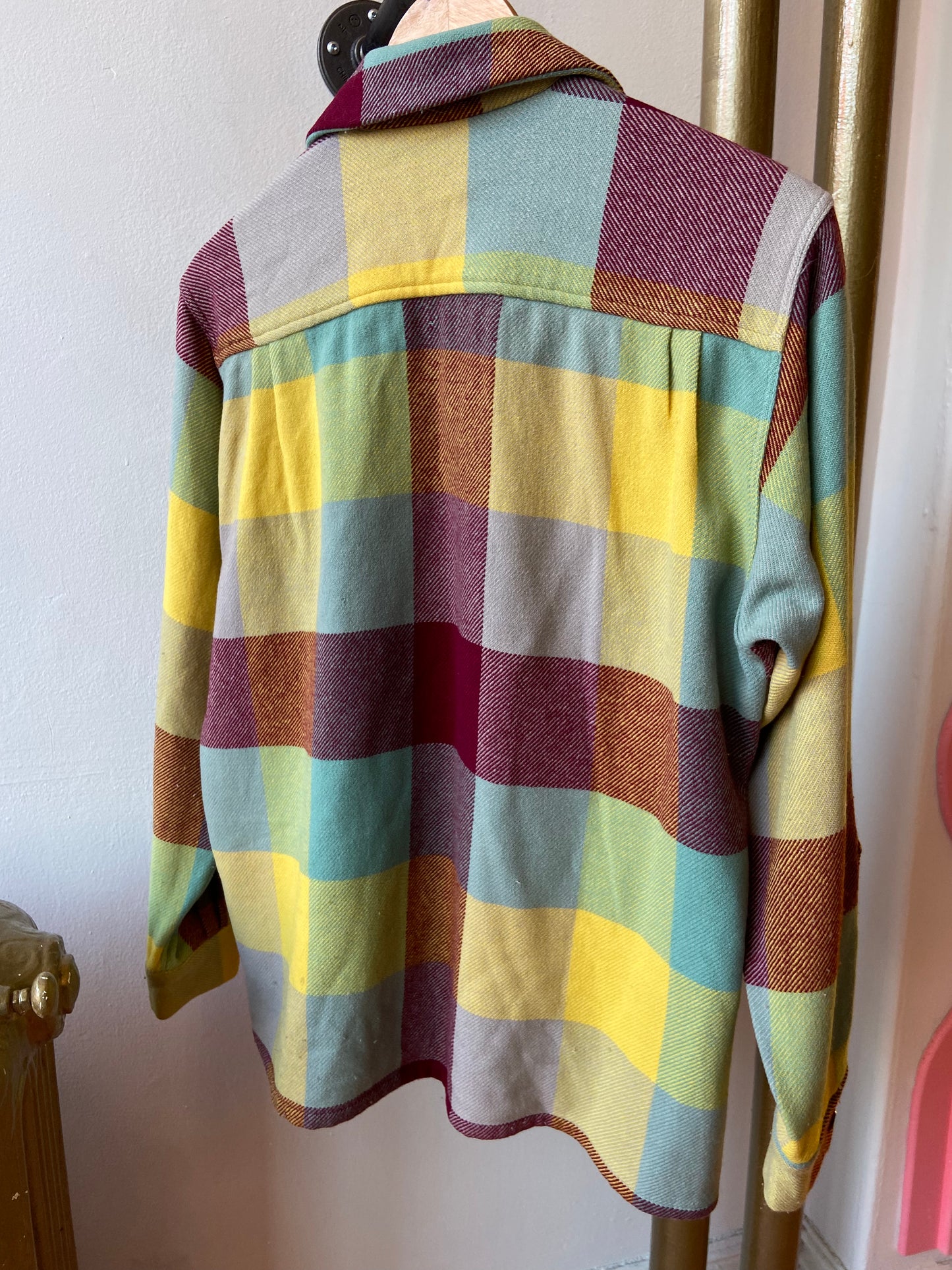 60's Drayton Multicolour Wool Plaid Shirt